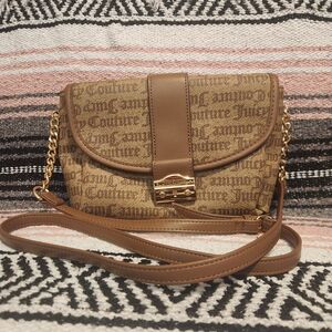 Juicy Couture Brown Logo Signature Crossbody Bag